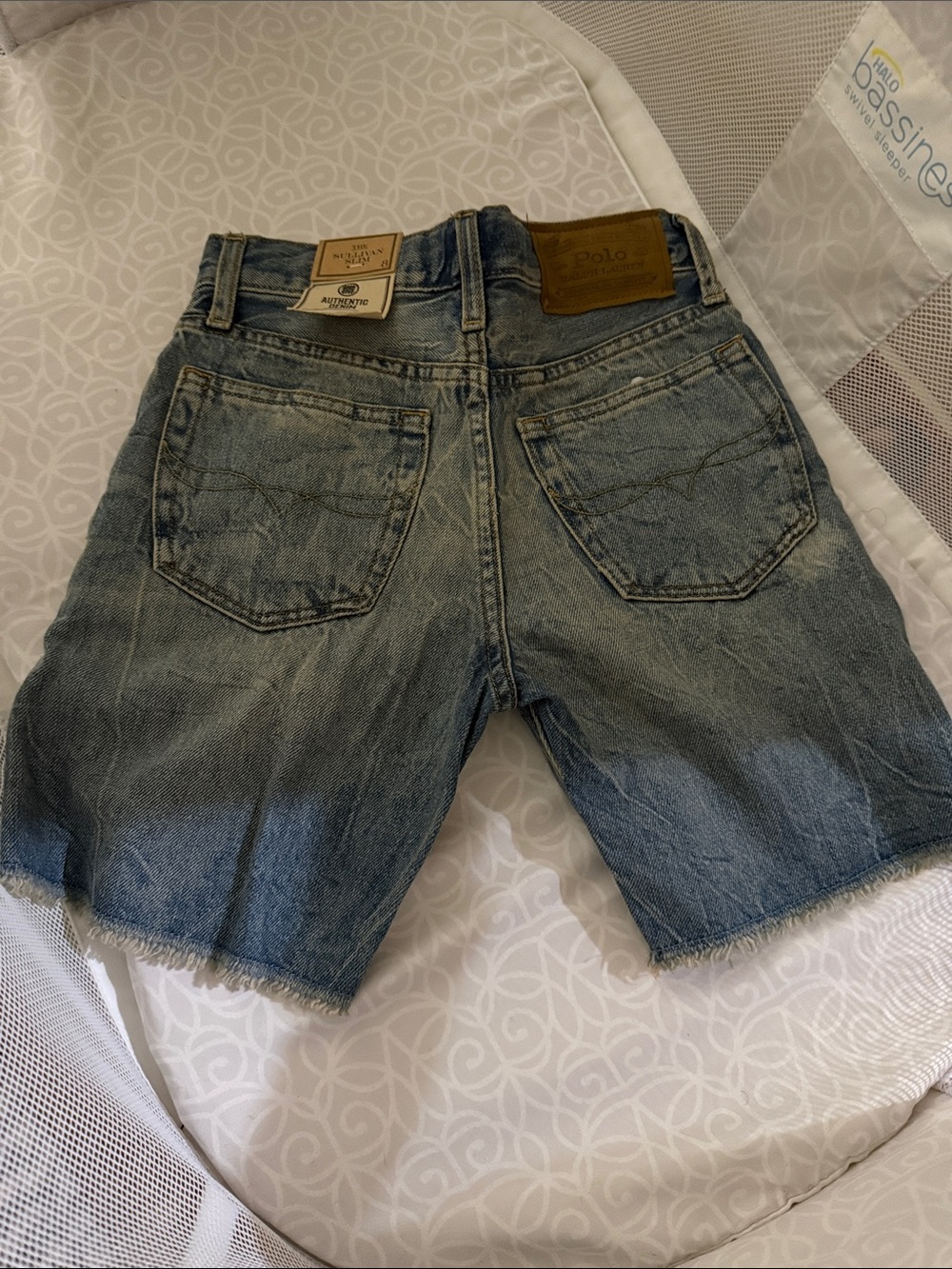 Polo by Ralph Lauren Men's Light Blue Denim Cutoff Shorts